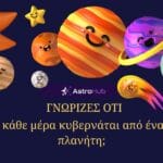 Γνώριζες ότι η κάθε ημέρα έχει τον δικό της πλανήτη!