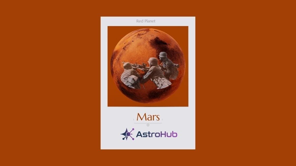 Minimalist and Modern 3d Planet Mars Fact Card Phone Wallpaper 1200 x 630 px