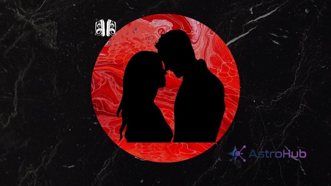 Red and Black Modern Silhouettes Album Cover 1200 x 630 px